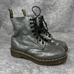 Dr. Doc Martens Boots 1460 Pascal Metallic 37 EU Womens‎ 6 US Combat Iridescent